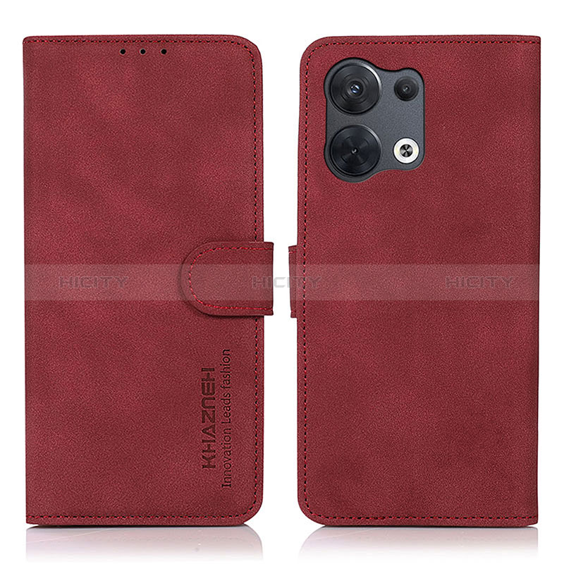 Funda de Cuero Cartera con Soporte Carcasa D08Y para Xiaomi Redmi Note 13 5G Rojo