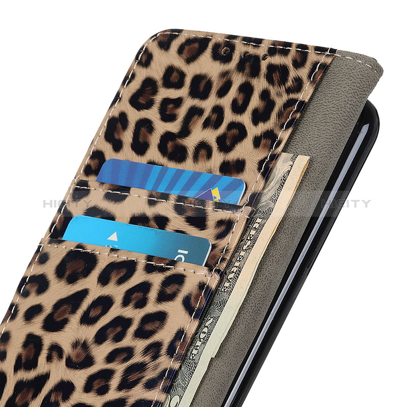 Funda de Cuero Cartera con Soporte Carcasa DY01 para Oppo A54 5G Marron