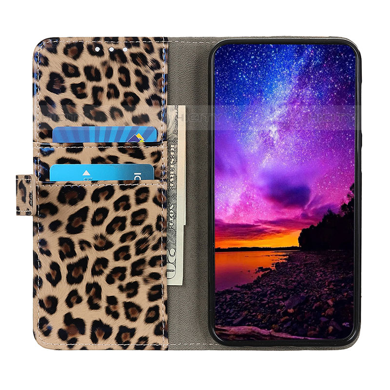 Funda de Cuero Cartera con Soporte Carcasa DY01 para Oppo Reno5 Z 5G Marron