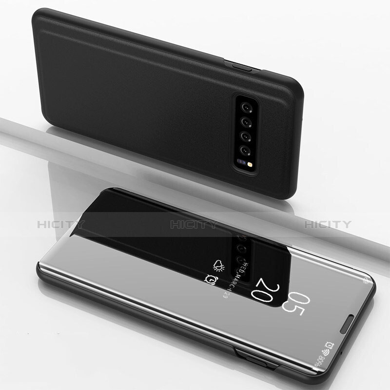 Funda de Cuero Cartera con Soporte Carcasa Espejo Carcasa para Samsung Galaxy S10