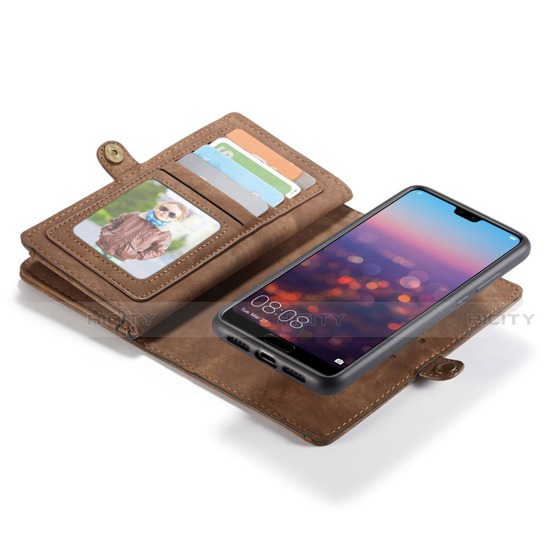 Funda de Cuero Cartera con Soporte Carcasa G02 para Huawei P20