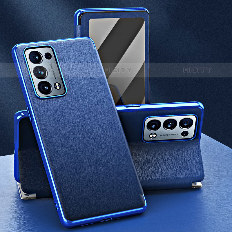 Funda de Cuero Cartera con Soporte Carcasa GS1 para Oppo Reno6 Pro 5G