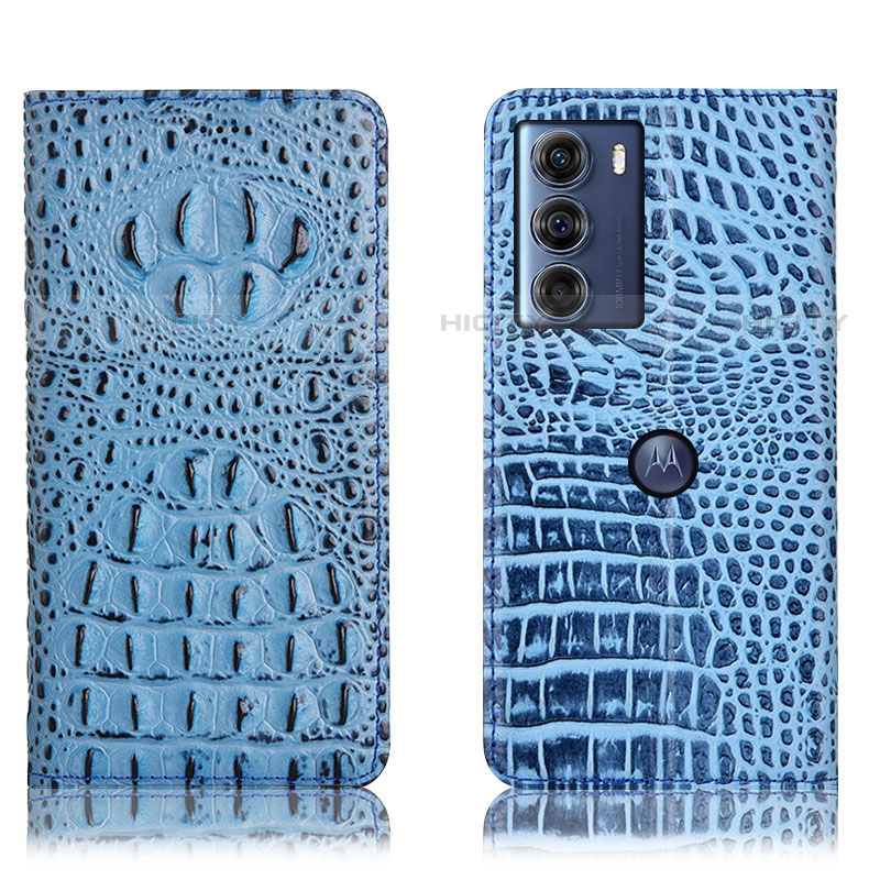 Funda de Cuero Cartera con Soporte Carcasa H01P para Motorola Moto Edge S30 5G