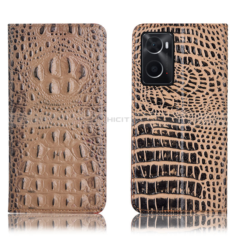 Funda de Cuero Cartera con Soporte Carcasa H01P para Oppo A76