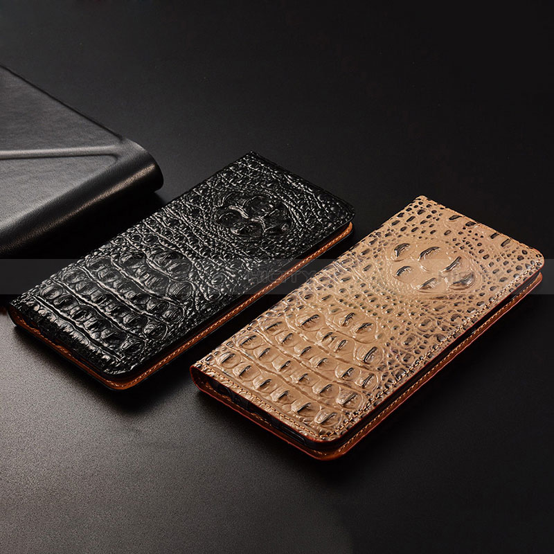 Funda de Cuero Cartera con Soporte Carcasa H01P para Xiaomi Redmi Note 9