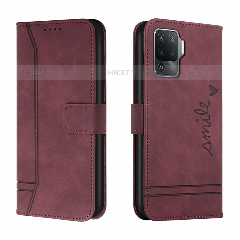 Funda de Cuero Cartera con Soporte Carcasa H01X para Oppo A94 4G