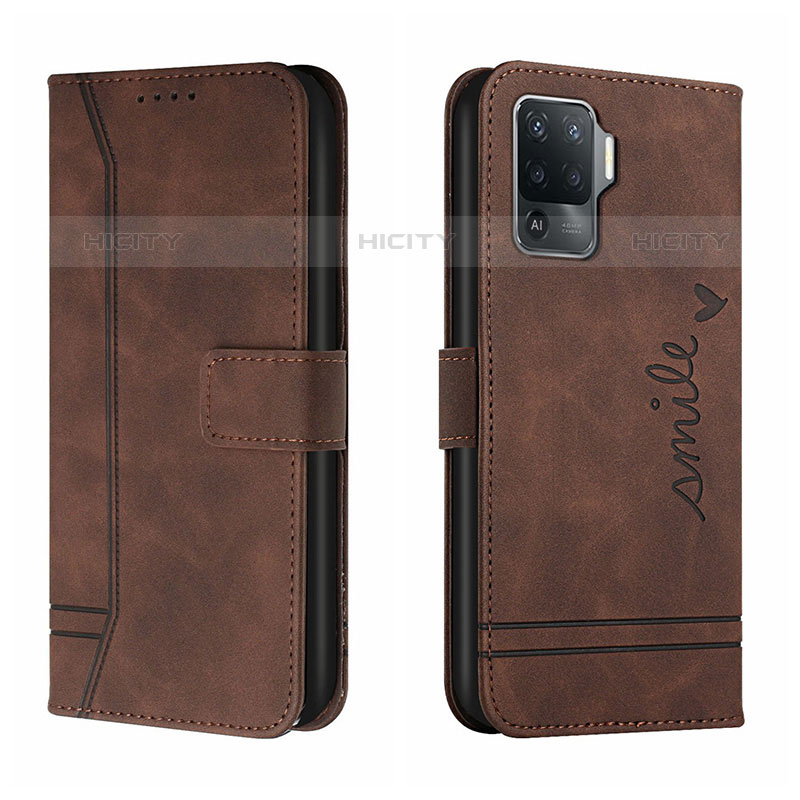 Funda de Cuero Cartera con Soporte Carcasa H01X para Oppo A94 4G