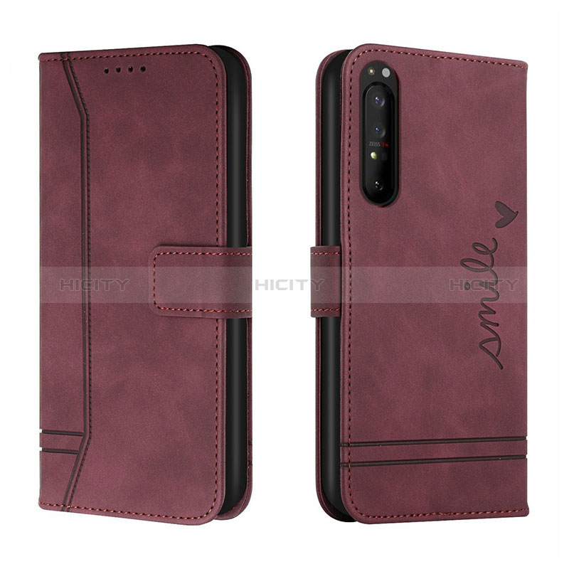 Funda de Cuero Cartera con Soporte Carcasa H01X para Sony Xperia 1 II