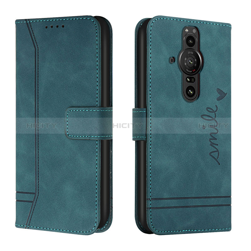 Funda de Cuero Cartera con Soporte Carcasa H01X para Sony Xperia PRO-I