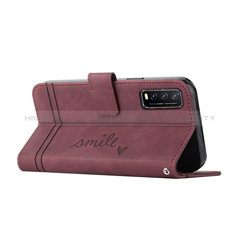 Funda de Cuero Cartera con Soporte Carcasa H01X para Vivo Y12s