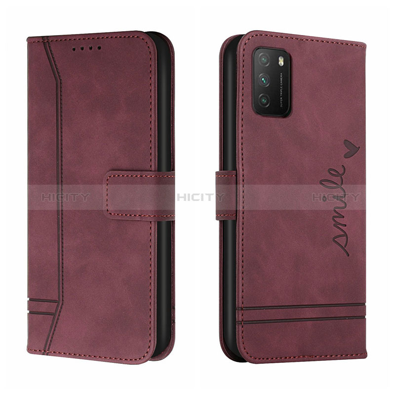 Funda de Cuero Cartera con Soporte Carcasa H01X para Xiaomi Poco M3