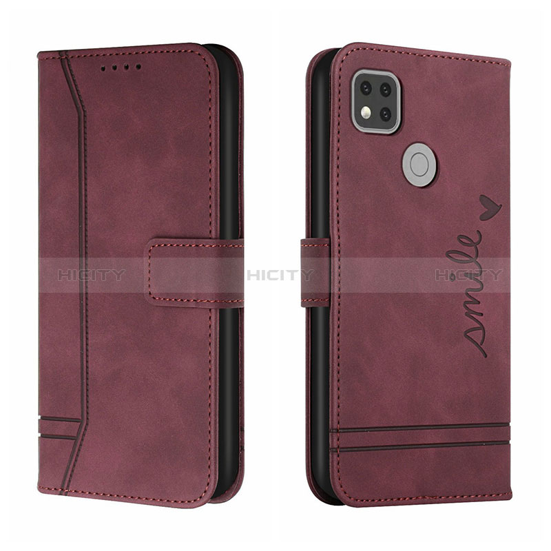 Funda de Cuero Cartera con Soporte Carcasa H01X para Xiaomi Redmi 9C NFC