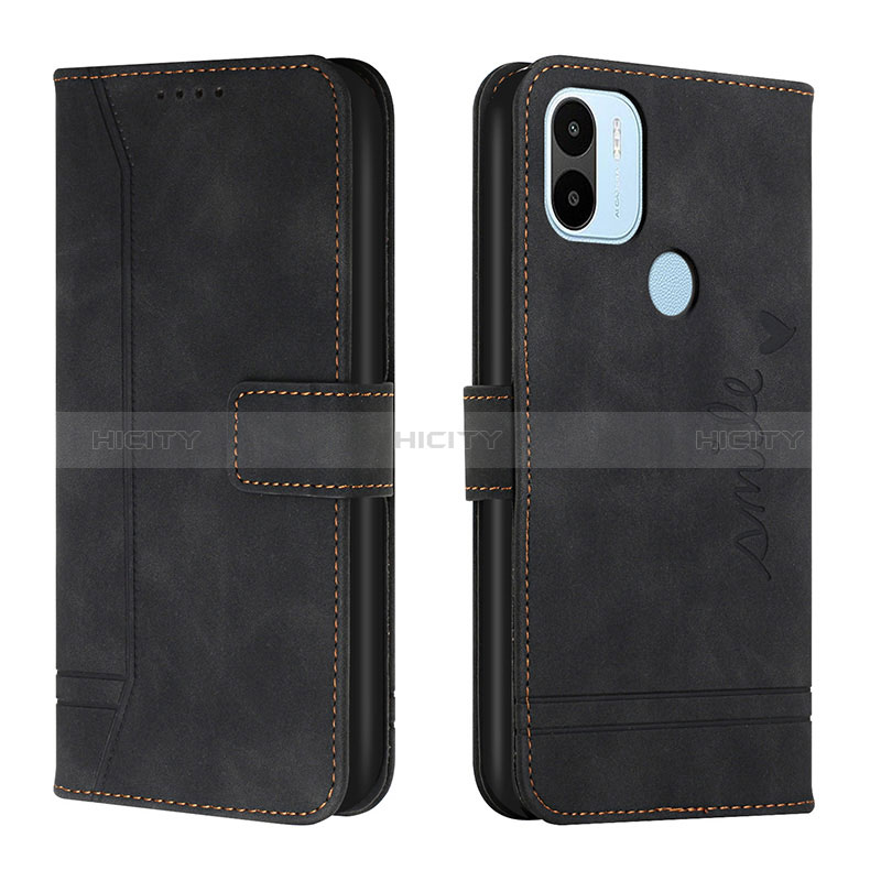 Funda de Cuero Cartera con Soporte Carcasa H01X para Xiaomi Redmi A1 Plus Negro