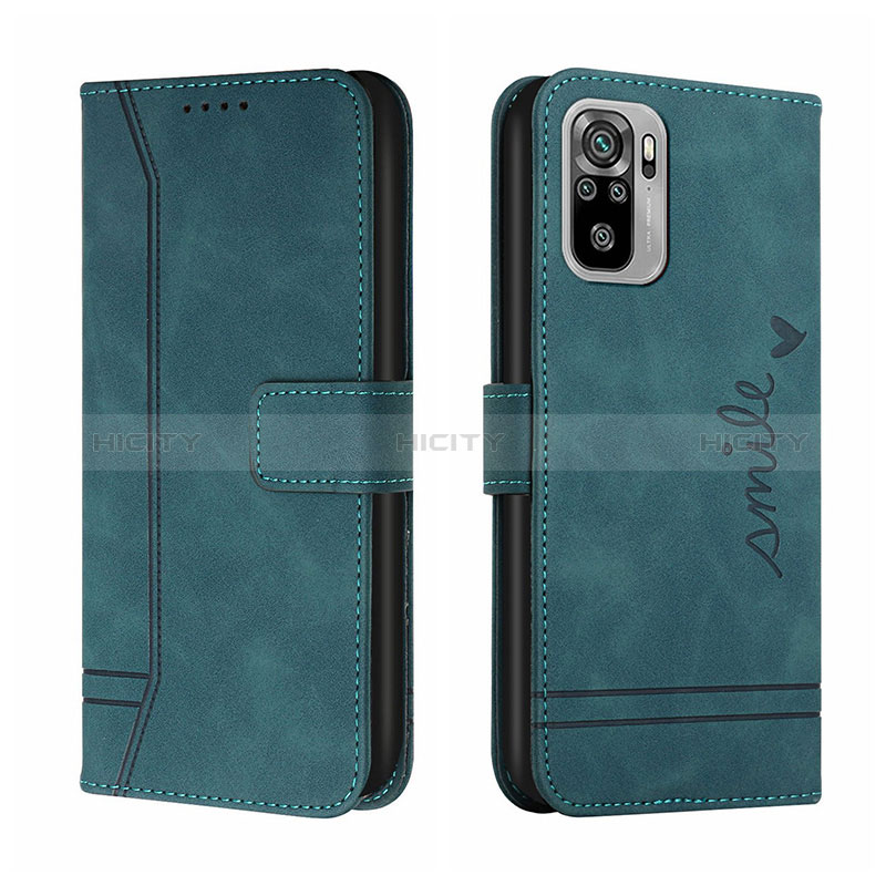 Funda de Cuero Cartera con Soporte Carcasa H01X para Xiaomi Redmi Note 10 4G