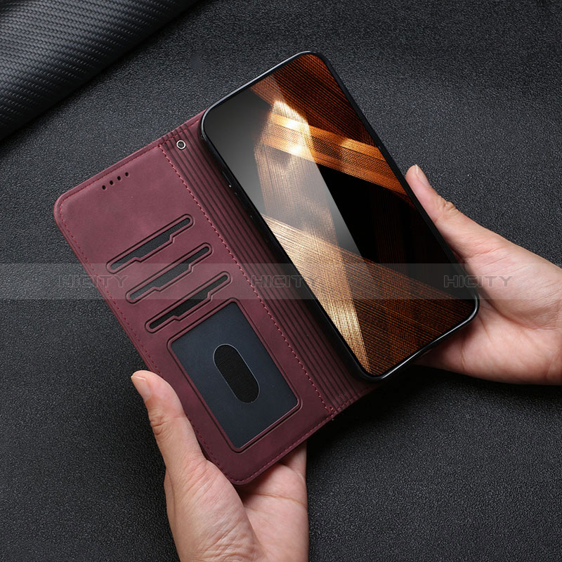 Funda de Cuero Cartera con Soporte Carcasa H01X para Xiaomi Redmi Note 9S