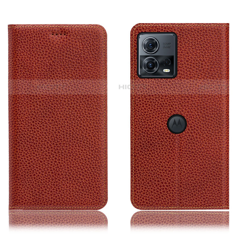 Funda de Cuero Cartera con Soporte Carcasa H02P para Motorola Moto Edge 30 Fusion 5G