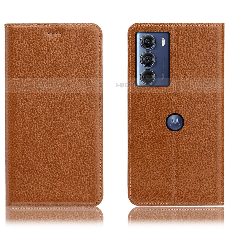 Funda de Cuero Cartera con Soporte Carcasa H02P para Motorola Moto G200 5G