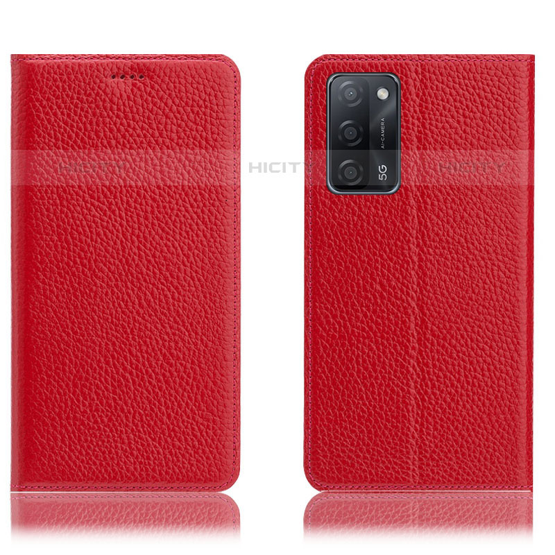 Funda de Cuero Cartera con Soporte Carcasa H02P para Oppo A53s 5G