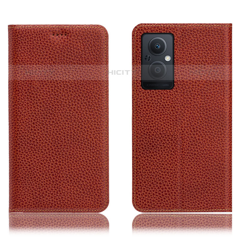 Funda de Cuero Cartera con Soporte Carcasa H02P para Oppo Reno7 Z 5G