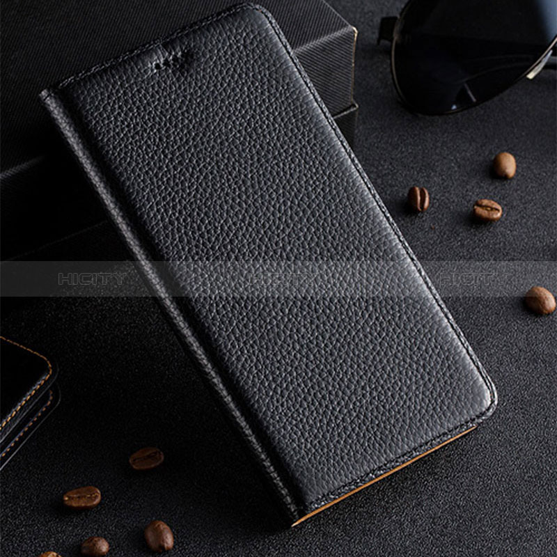 Funda de Cuero Cartera con Soporte Carcasa H02P para Samsung Galaxy A20e Negro