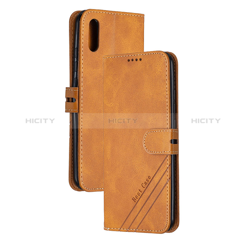 Funda de Cuero Cartera con Soporte Carcasa H02X para Xiaomi Redmi 9AT Marron Claro