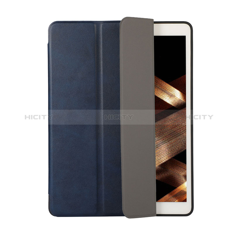 Funda de Cuero Cartera con Soporte Carcasa H03 para Apple New iPad 9.7 (2017) Azul