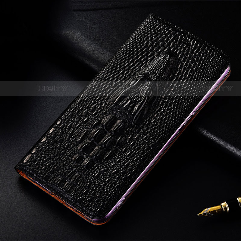 Funda de Cuero Cartera con Soporte Carcasa H03P para Motorola Moto Edge 20 Lite 5G Negro