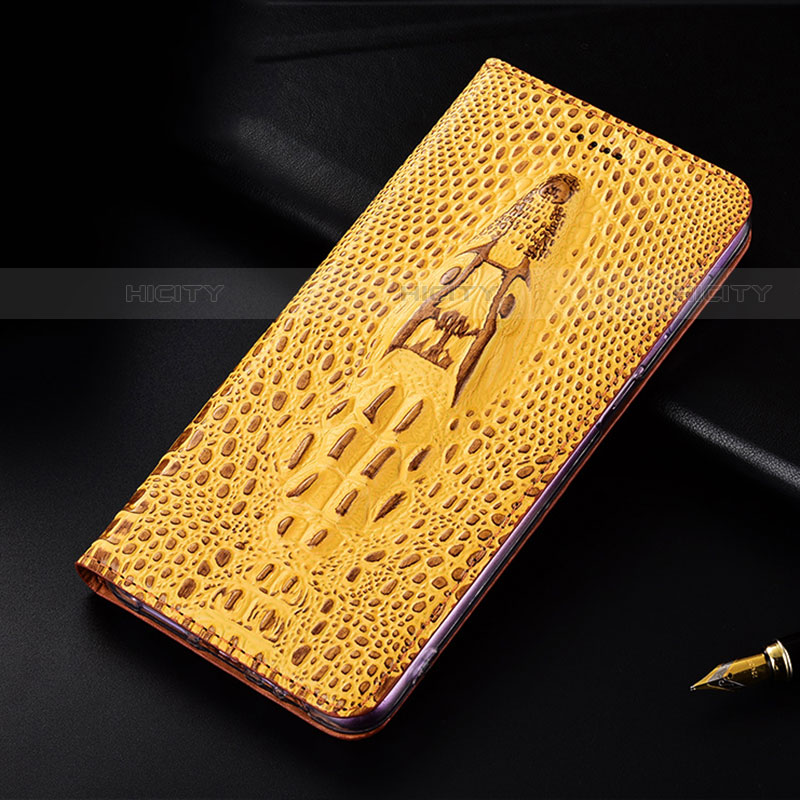 Funda de Cuero Cartera con Soporte Carcasa H03P para Motorola Moto G100 5G