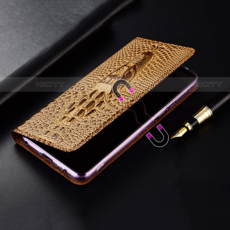 Funda de Cuero Cartera con Soporte Carcasa H03P para Motorola Moto G100 5G