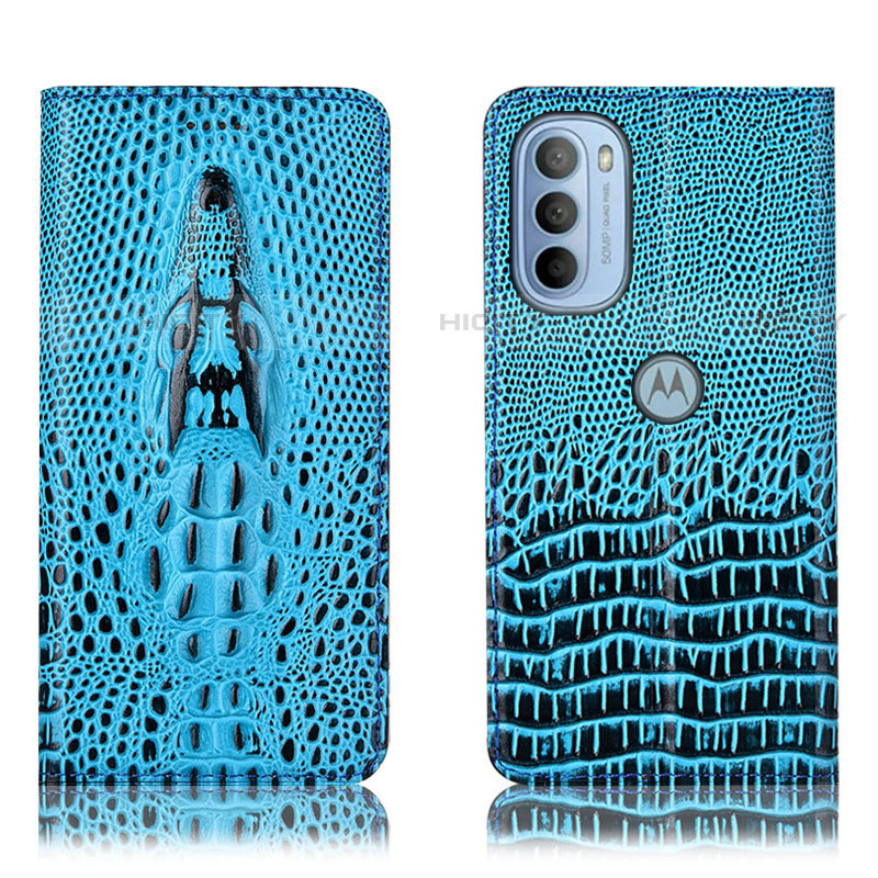 Funda de Cuero Cartera con Soporte Carcasa H03P para Motorola Moto G41