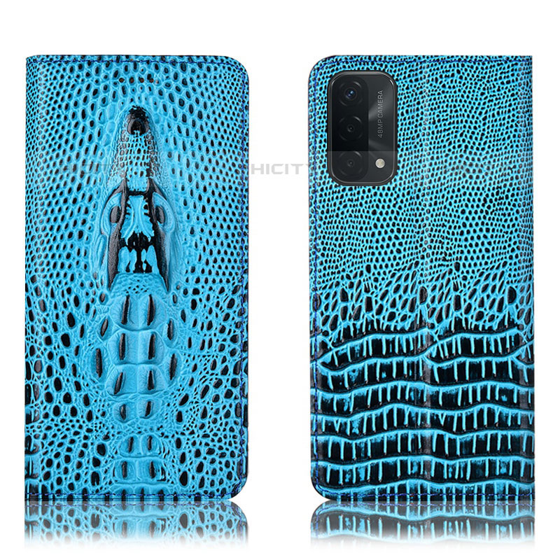 Funda de Cuero Cartera con Soporte Carcasa H03P para OnePlus Nord N200 5G