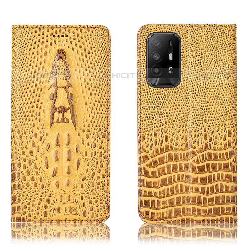 Funda de Cuero Cartera con Soporte Carcasa H03P para Oppo A94 5G