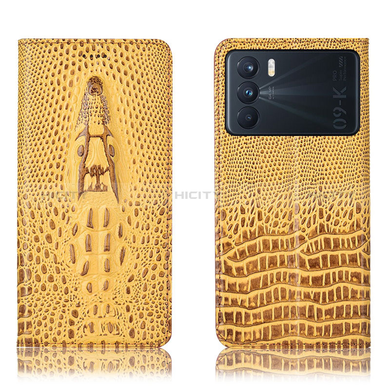 Funda de Cuero Cartera con Soporte Carcasa H03P para Oppo K9 Pro 5G