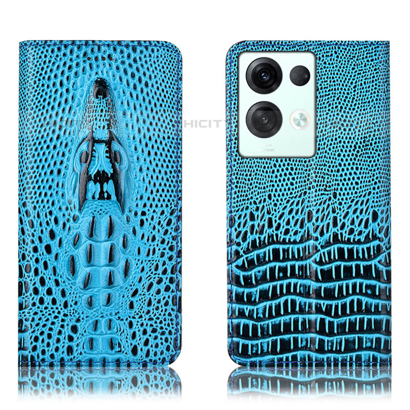 Funda de Cuero Cartera con Soporte Carcasa H03P para Oppo Reno8 Pro+ Plus 5G