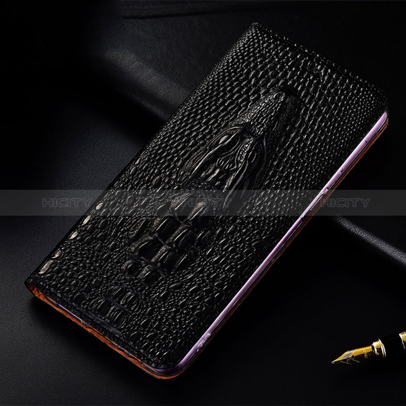 Funda de Cuero Cartera con Soporte Carcasa H03P para Samsung Galaxy Note 20 Ultra 5G Negro