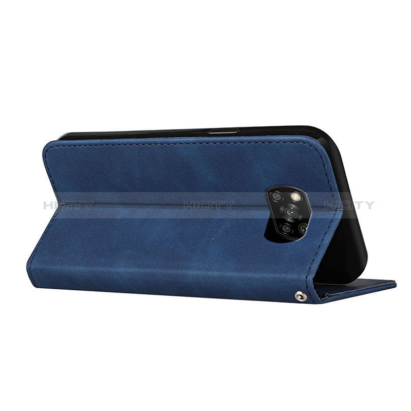 Funda de Cuero Cartera con Soporte Carcasa H03X para Xiaomi Poco X3 NFC