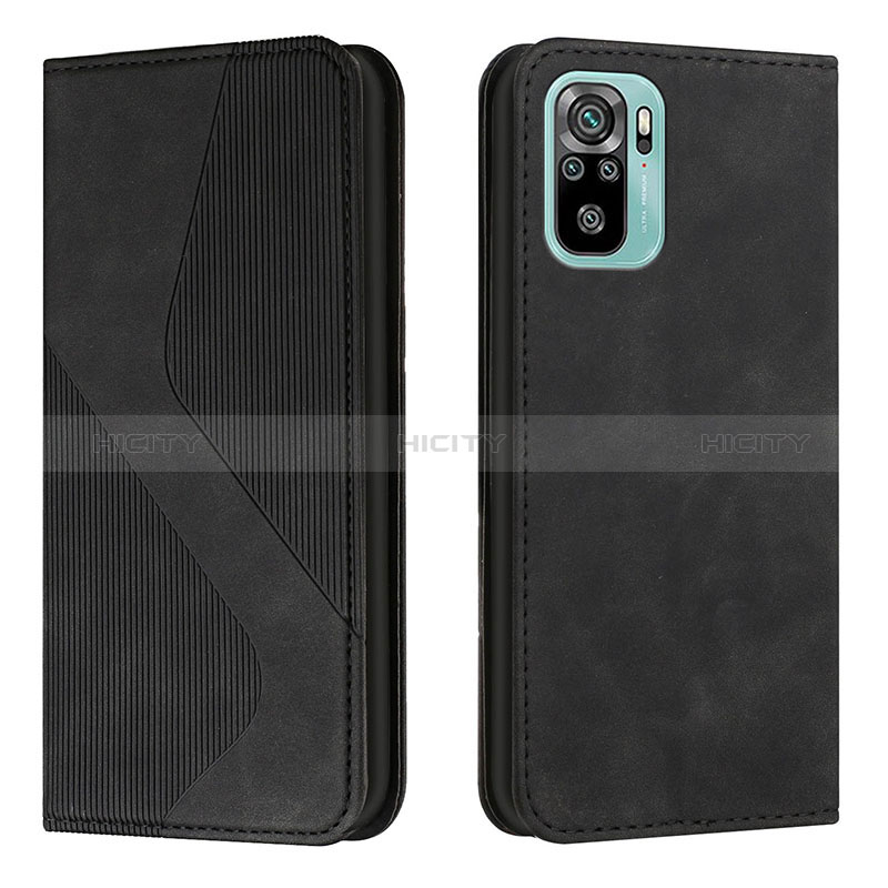 Funda de Cuero Cartera con Soporte Carcasa H03X para Xiaomi Redmi Note 10 4G