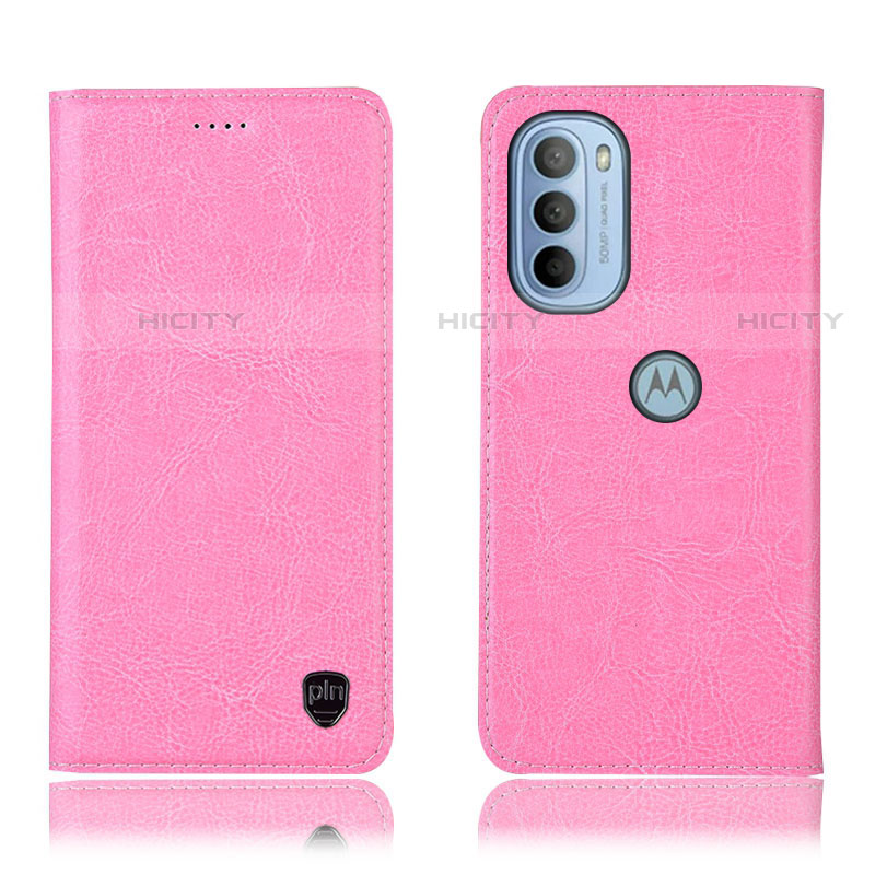 Funda de Cuero Cartera con Soporte Carcasa H04P para Motorola Moto G41