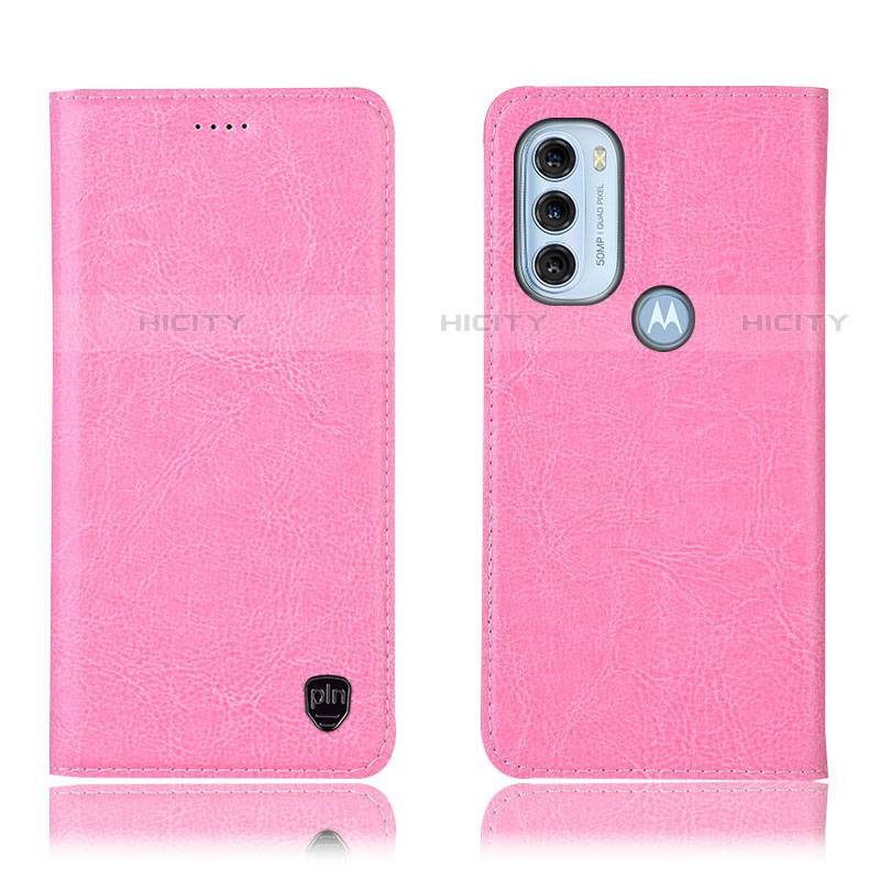 Funda de Cuero Cartera con Soporte Carcasa H04P para Motorola Moto G71 5G