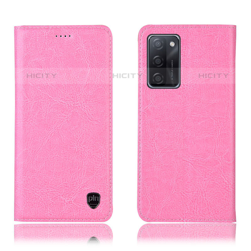 Funda de Cuero Cartera con Soporte Carcasa H04P para Oppo A55S 5G