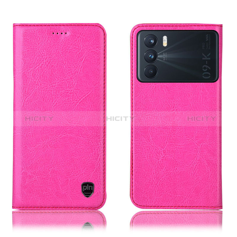 Funda de Cuero Cartera con Soporte Carcasa H04P para Oppo K9 Pro 5G