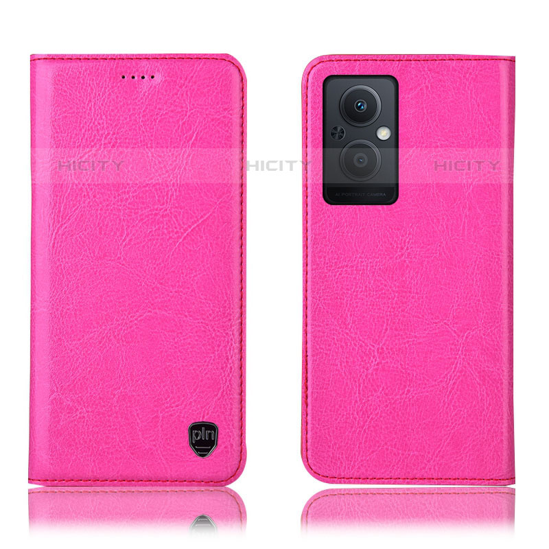 Funda de Cuero Cartera con Soporte Carcasa H04P para Oppo Reno7 Z 5G