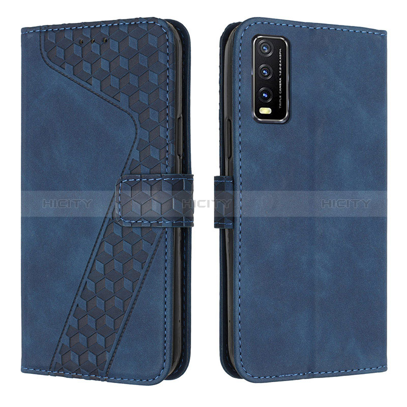 Funda de Cuero Cartera con Soporte Carcasa H04X para Vivo Y20