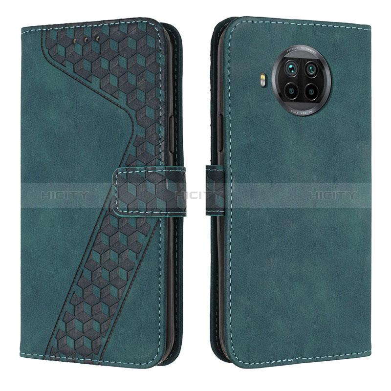 Funda de Cuero Cartera con Soporte Carcasa H04X para Xiaomi Mi 10i 5G Verde