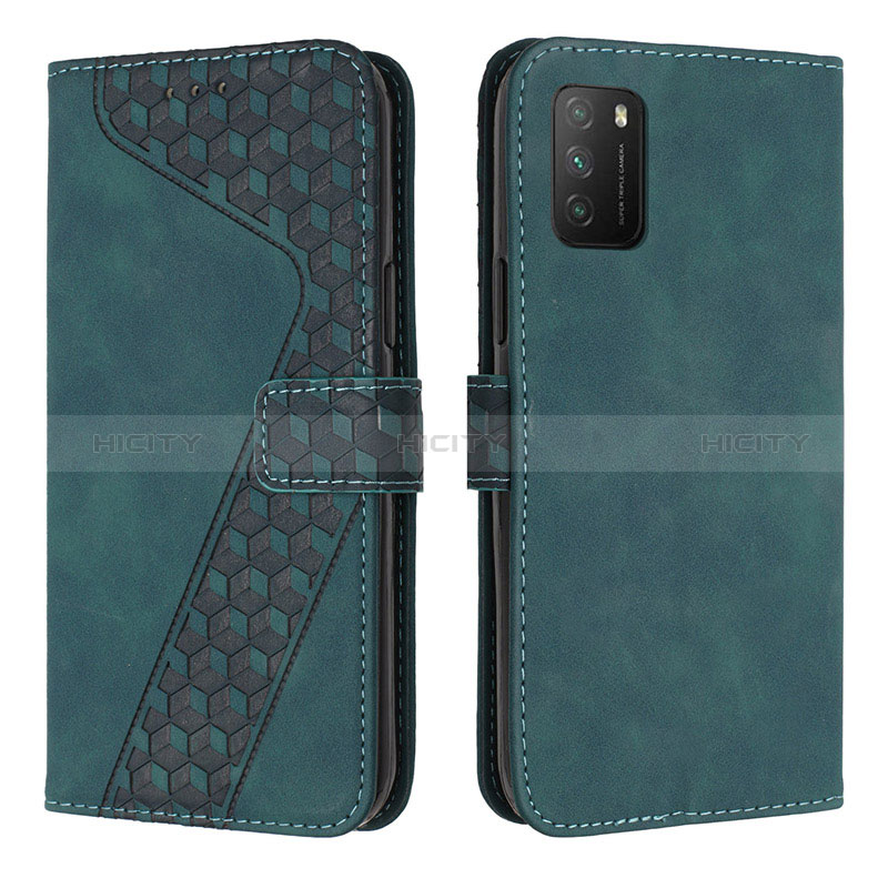 Funda de Cuero Cartera con Soporte Carcasa H04X para Xiaomi Poco M3