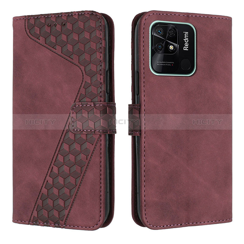 Funda de Cuero Cartera con Soporte Carcasa H04X para Xiaomi Redmi 10 India