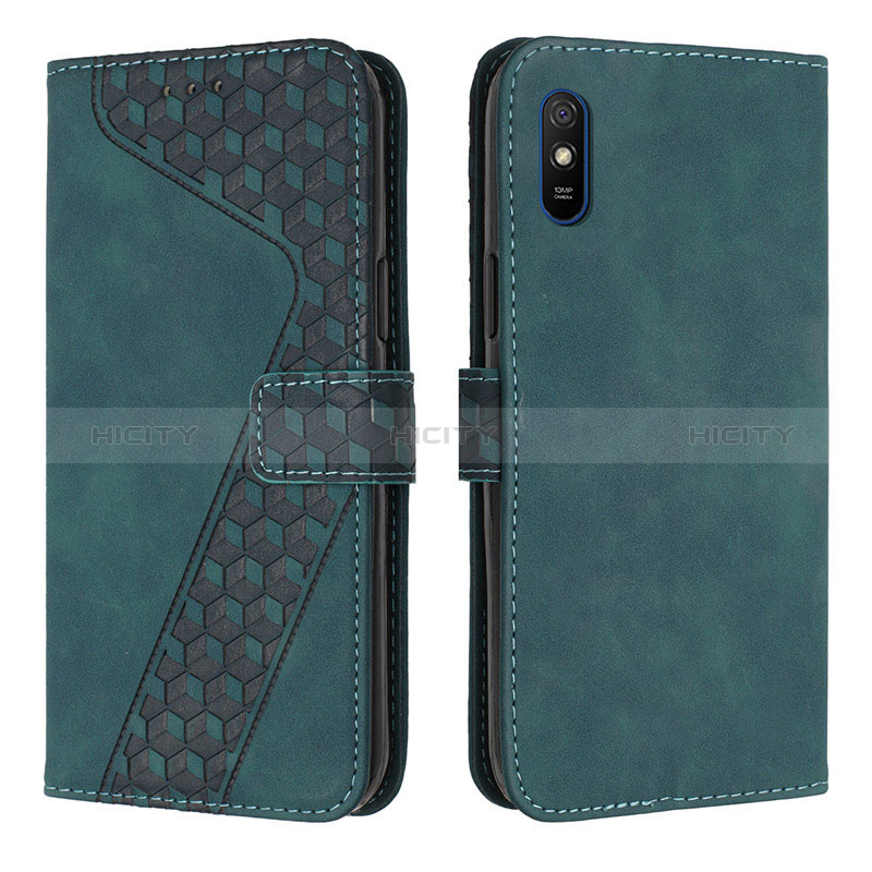 Funda de Cuero Cartera con Soporte Carcasa H04X para Xiaomi Redmi 9AT