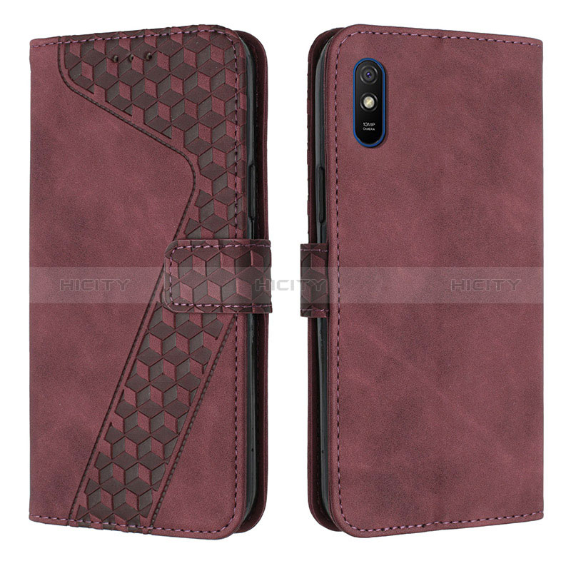 Funda de Cuero Cartera con Soporte Carcasa H04X para Xiaomi Redmi 9AT