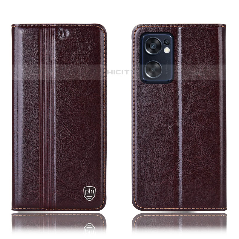 Funda de Cuero Cartera con Soporte Carcasa H05P para Oppo Reno7 SE 5G