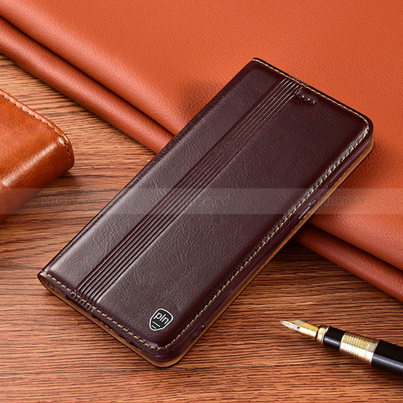 Funda de Cuero Cartera con Soporte Carcasa H05P para Samsung Galaxy S20 Plus 5G Marron